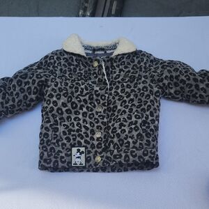 Mickey Mause Kids Leopard Print Jacket